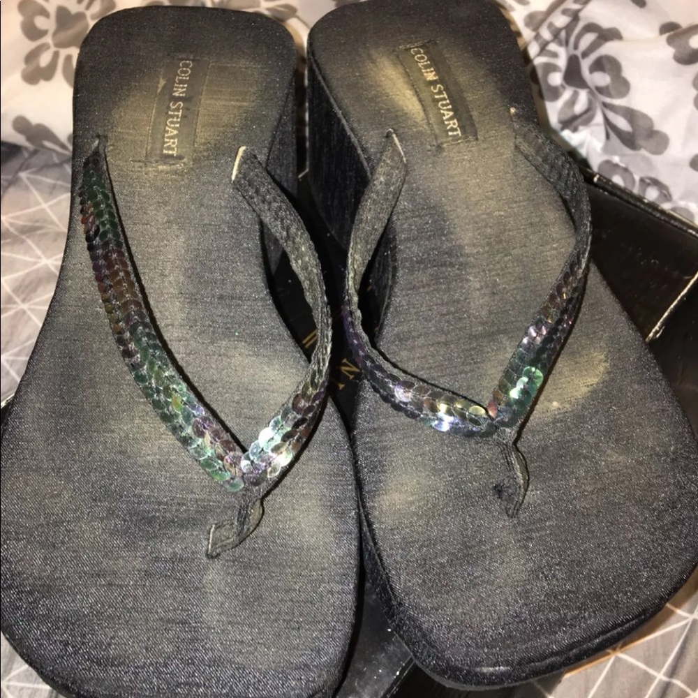 Colin Stuart platform flip flops